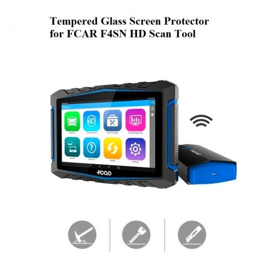 Tempered Glass Screen Protector For FCAR F4SN HD Truck Scanner - Click Image to Close